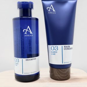 shampoing et après-shampoing sauge et algues